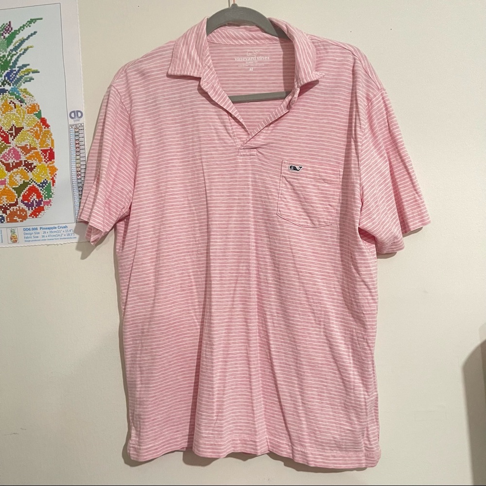VINEYARD VINES Classic Fit 100% Pima Cotton Short Sleeve Shirt Size Medium